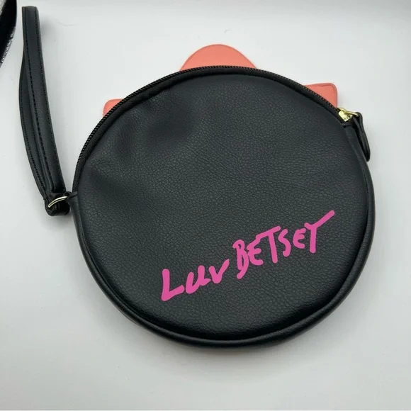 Luv Betsey Johnson Wristlet Coin Purse Dia De Los Muertos Skull Skeleton Zip 6" - Picture 2 of 3